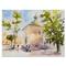 Designart - Rustic Church In The Village - Country Canvas Wall Art Print